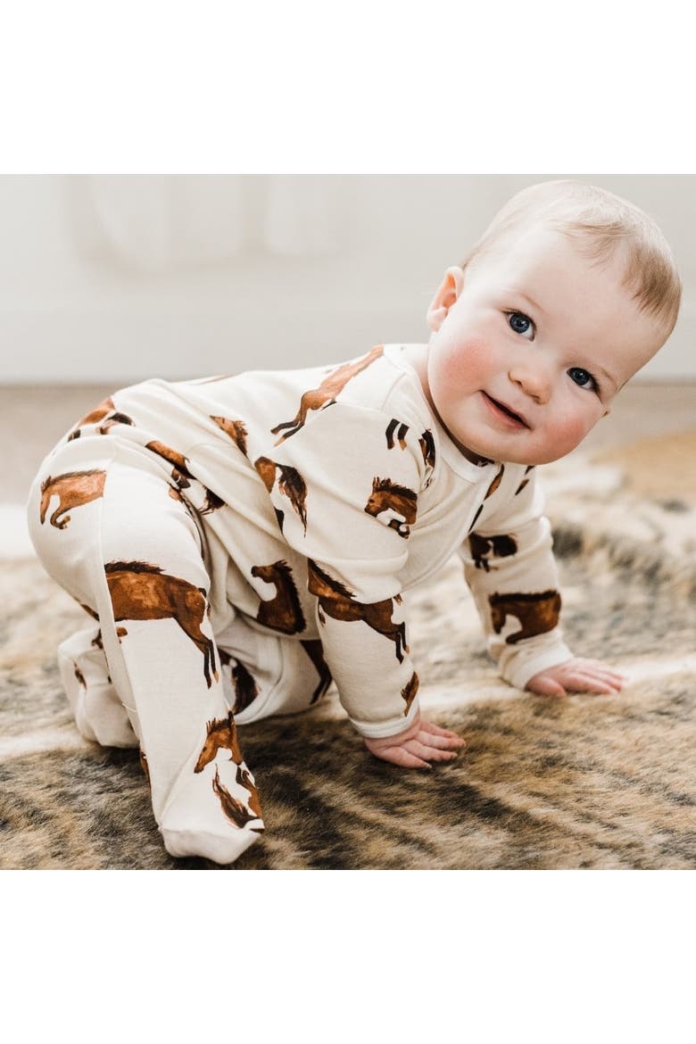Zipper Footed Romper, Alternate, color, Planets