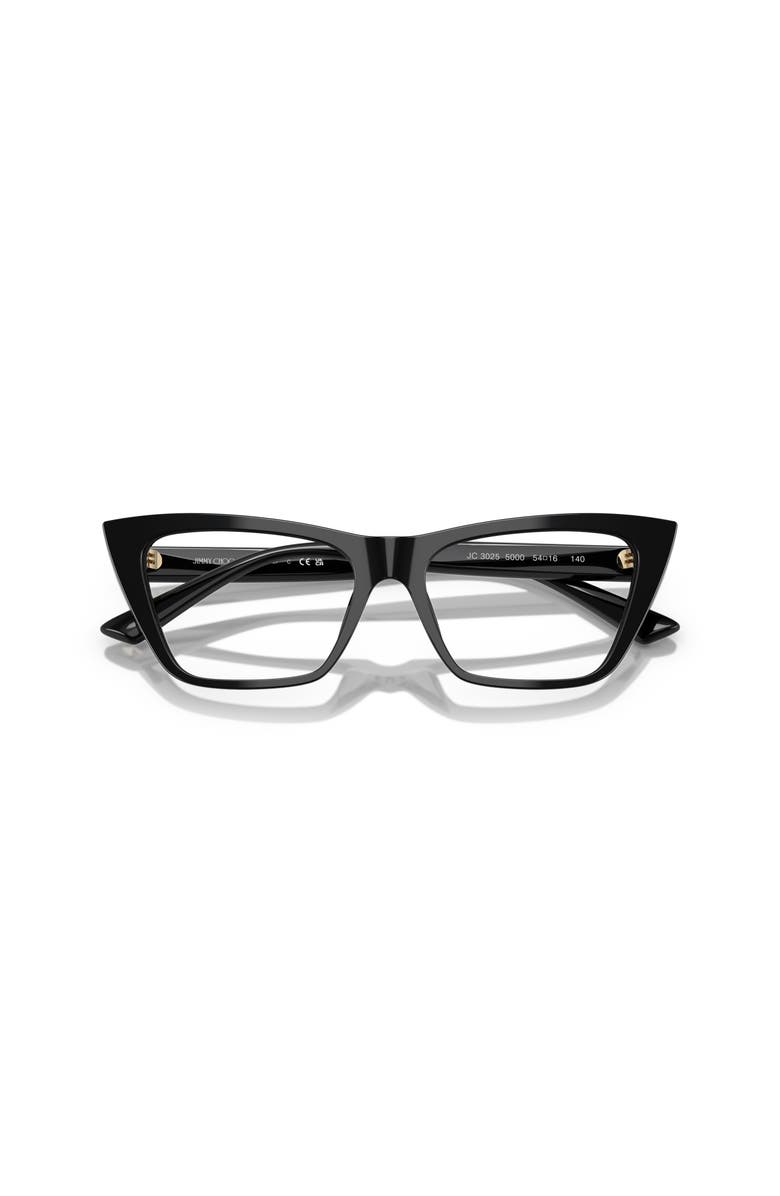 Jimmy Choo 52mm Cat Eye optical glasses, Alternate, color, Black