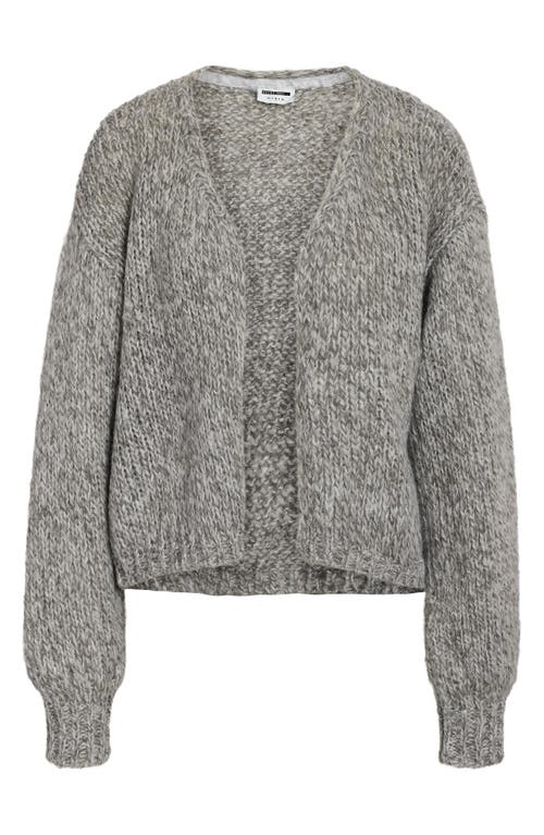 Shop Noisy May Leisa Open Front Cardigan In Silver Filigree Detail