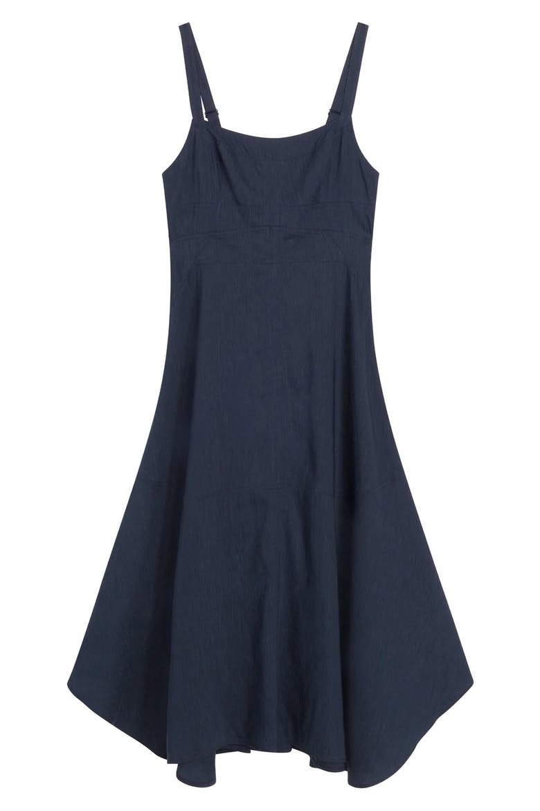 Harlow Linen Blend Dress, Alternate, color, NAVY