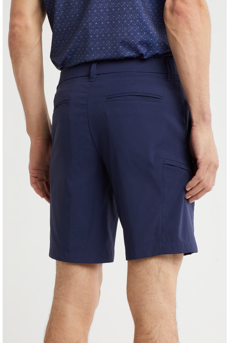 Flat Front 9-Inch Golf Shorts, Alternate, color, PEACOAT
