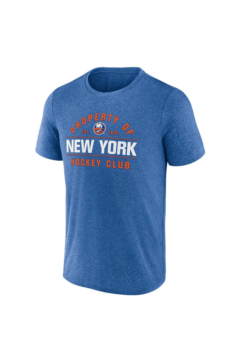 Men's Fanatics Heather Royal New York Islanders Property Of T-Shirt, Alternate, color, Heather Royal