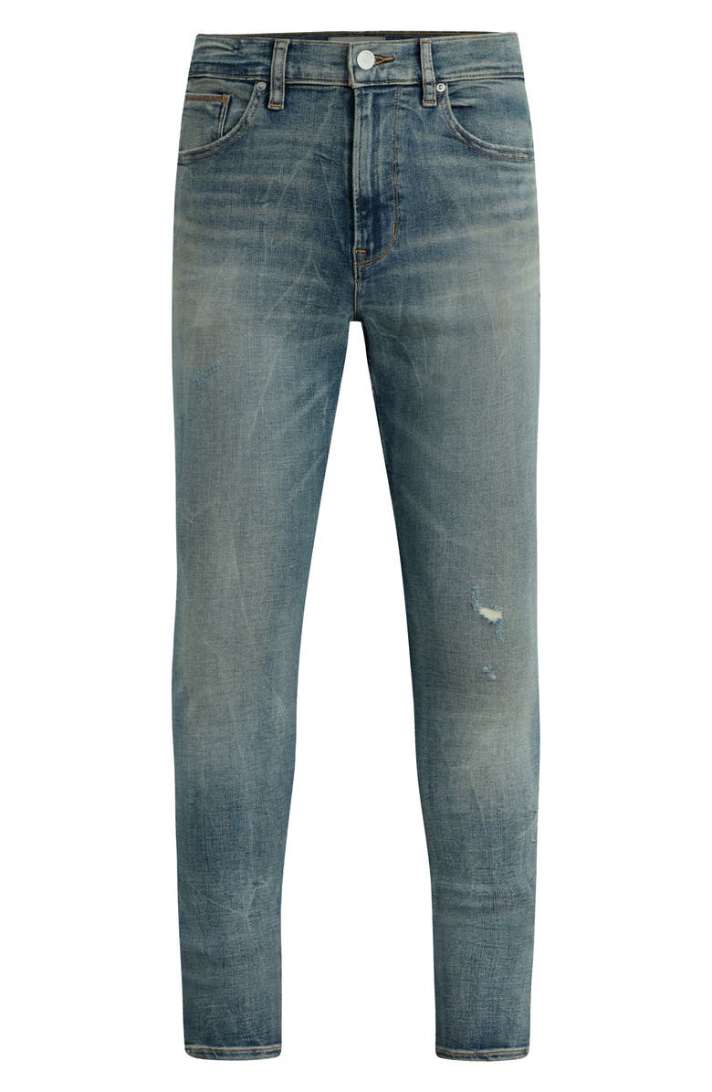 Hudson Jeans Zack Distressed Skinny Jeans, Alternate, color, National