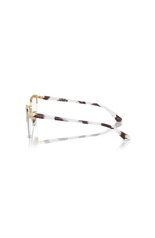 Vogue Eyewear 51mm Oval Optical Glasses In Black