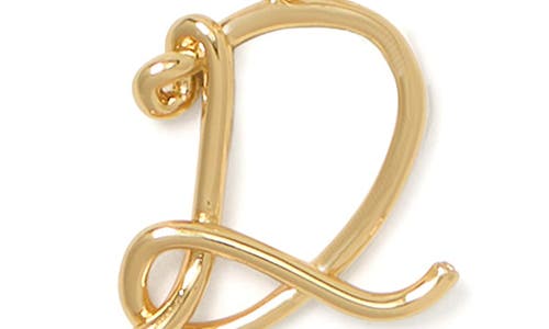 Kate Spade New York Initial Pendant Necklace In Gold - D