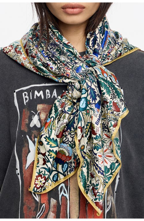 Bimba Y Lola Wallpaper Logo Frame Scarf In Multi