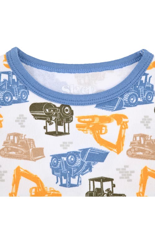 Sleep On It Fitted Two-piece Pajamas & Socks Set In Blue