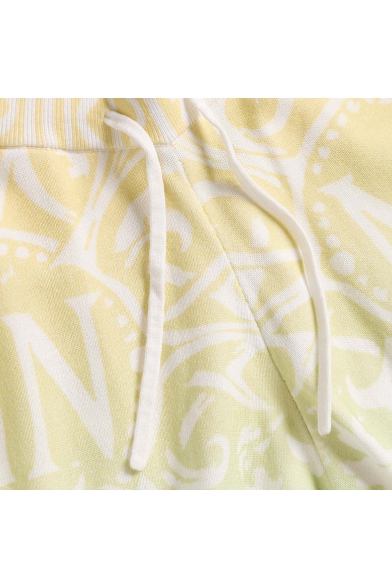 Knit Monogram Shorts, Alternate, color, Citron Ombre