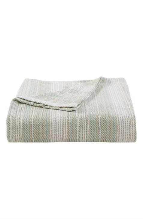 Sandy Shore Stripe Throw Blanket