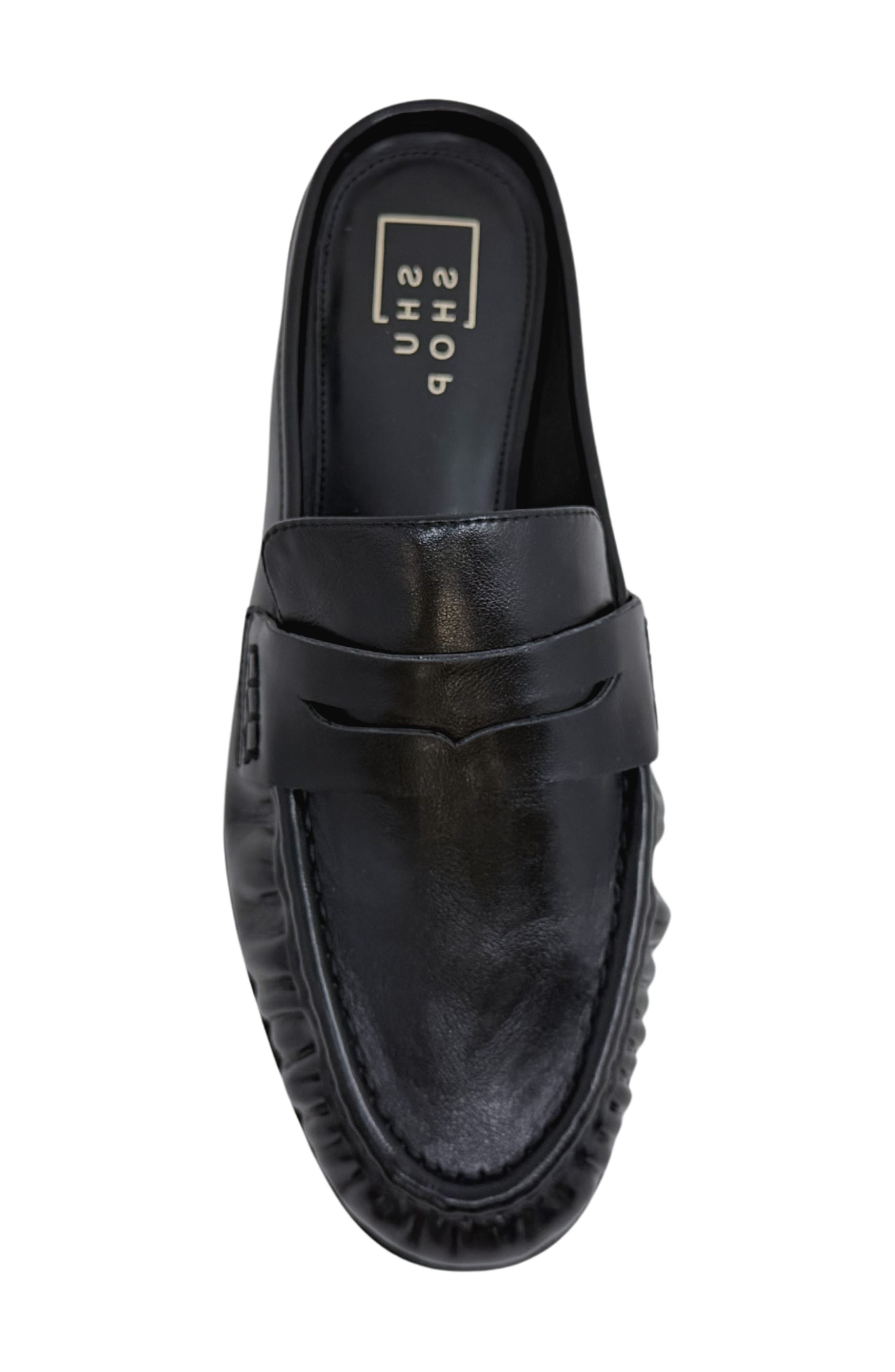 Tuscany Flat Mule, Alternate, color, BLACK