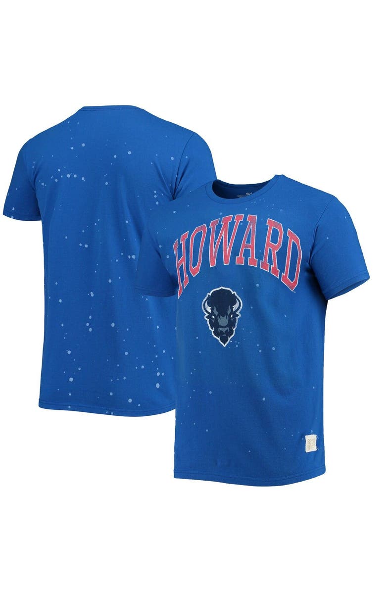Retro Brand Men's Original Retro Brand Royal Howard Bison Bleach Splatter T-Shirt, Main, color,