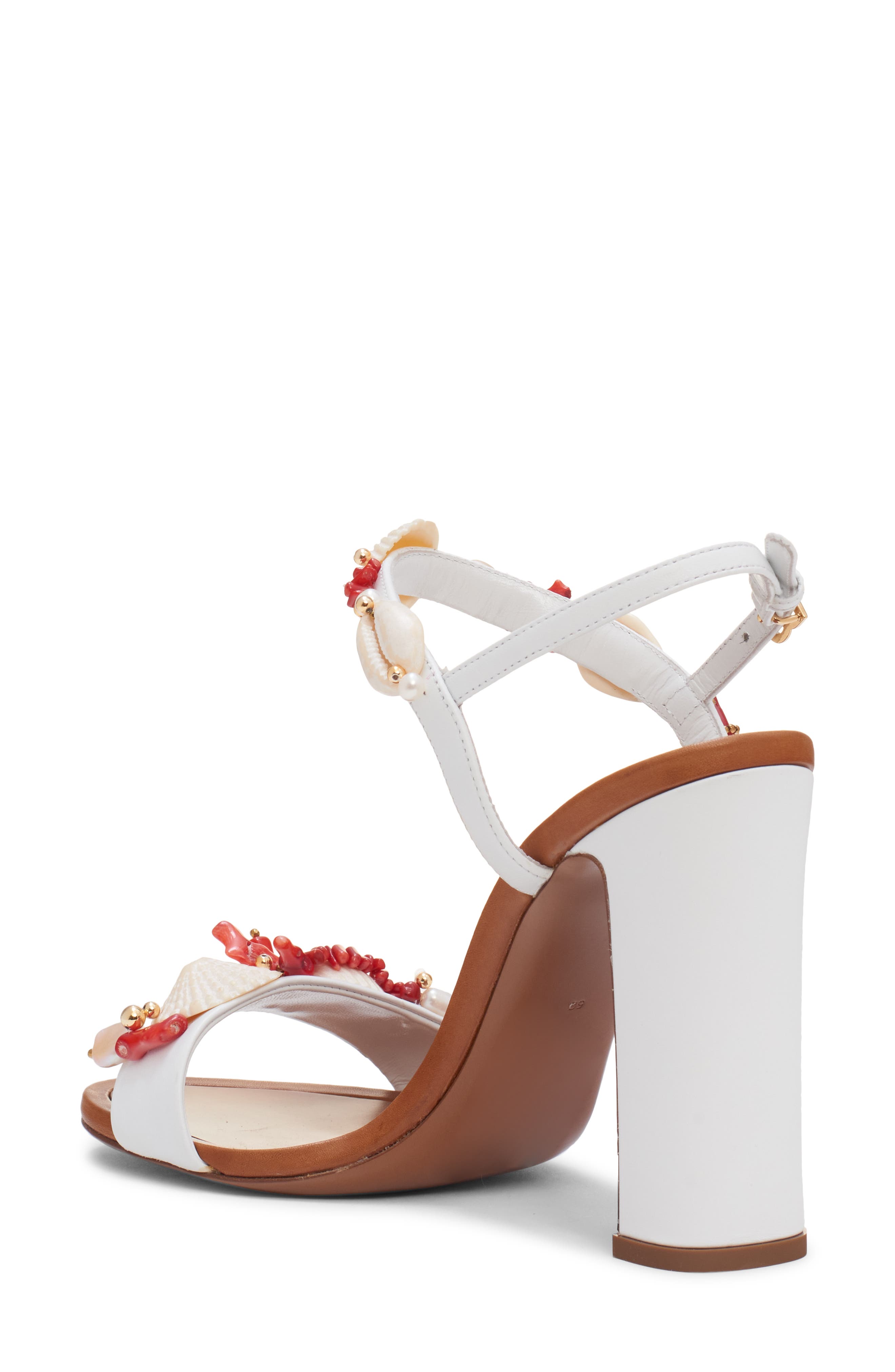 Dolce&Gabbana Capri Quarter Strap Sandal, Alternate, color, Bianco/ Multicolor
