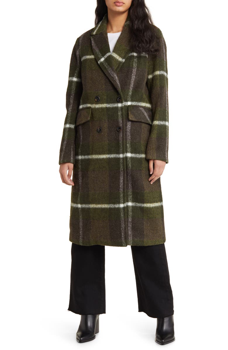 BCBGMAXAZRIA Double Breasted Coat, Main, color, 