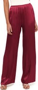 Petal & Pup Carissa Wide Leg Satin Pants