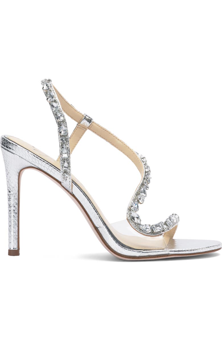 Jessica Simpson Jaycin Sandal, Alternate, color, Silver/ Clear Mtsnkp
