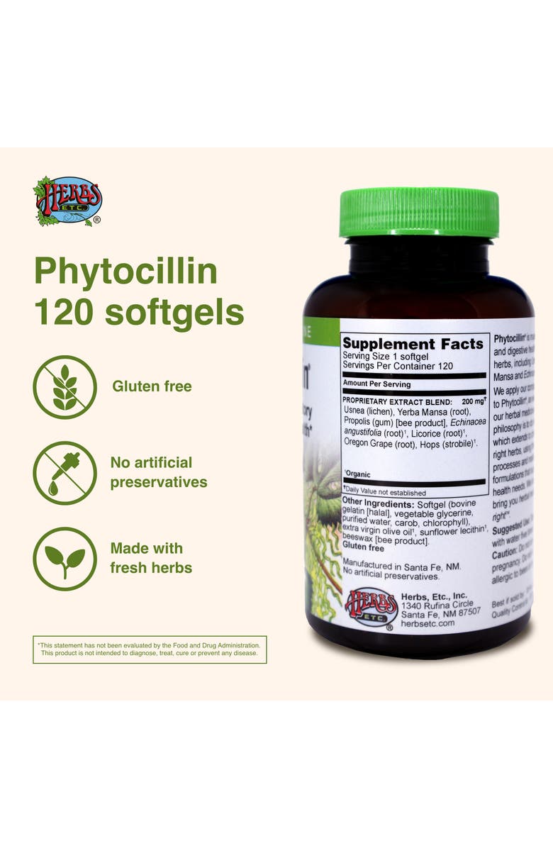 Trace Minerals Phytocillin 120-Count Bottle of Softgels, Alternate, color, NO COLOR