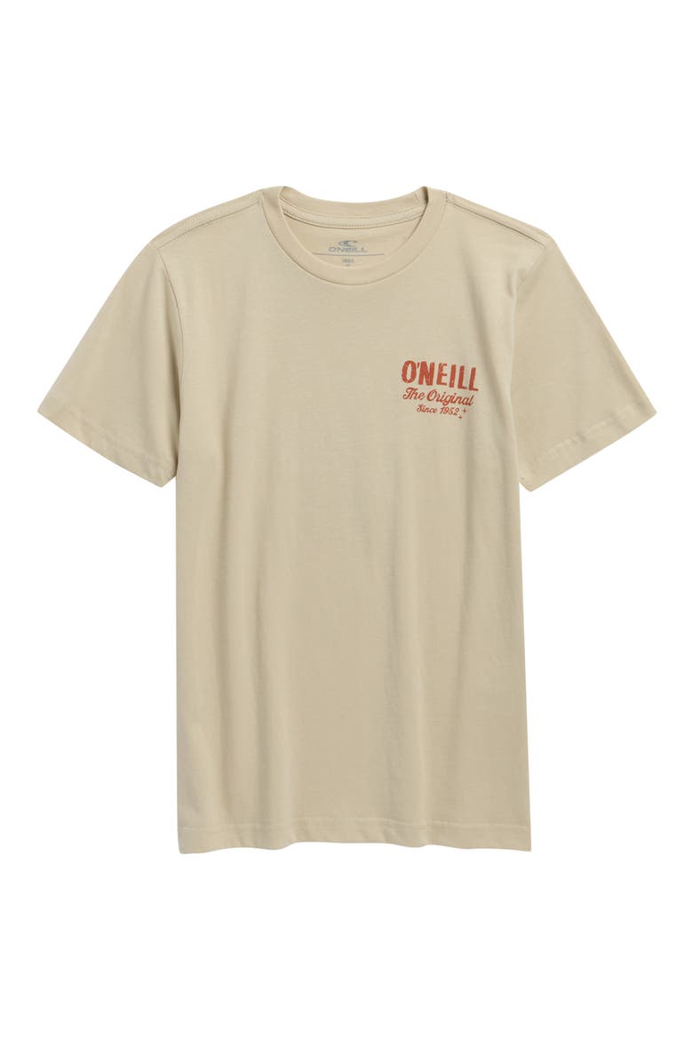 Kids' Open Road Cotton Graphic T-Shirt, Main, color, LIGHT KHAKI