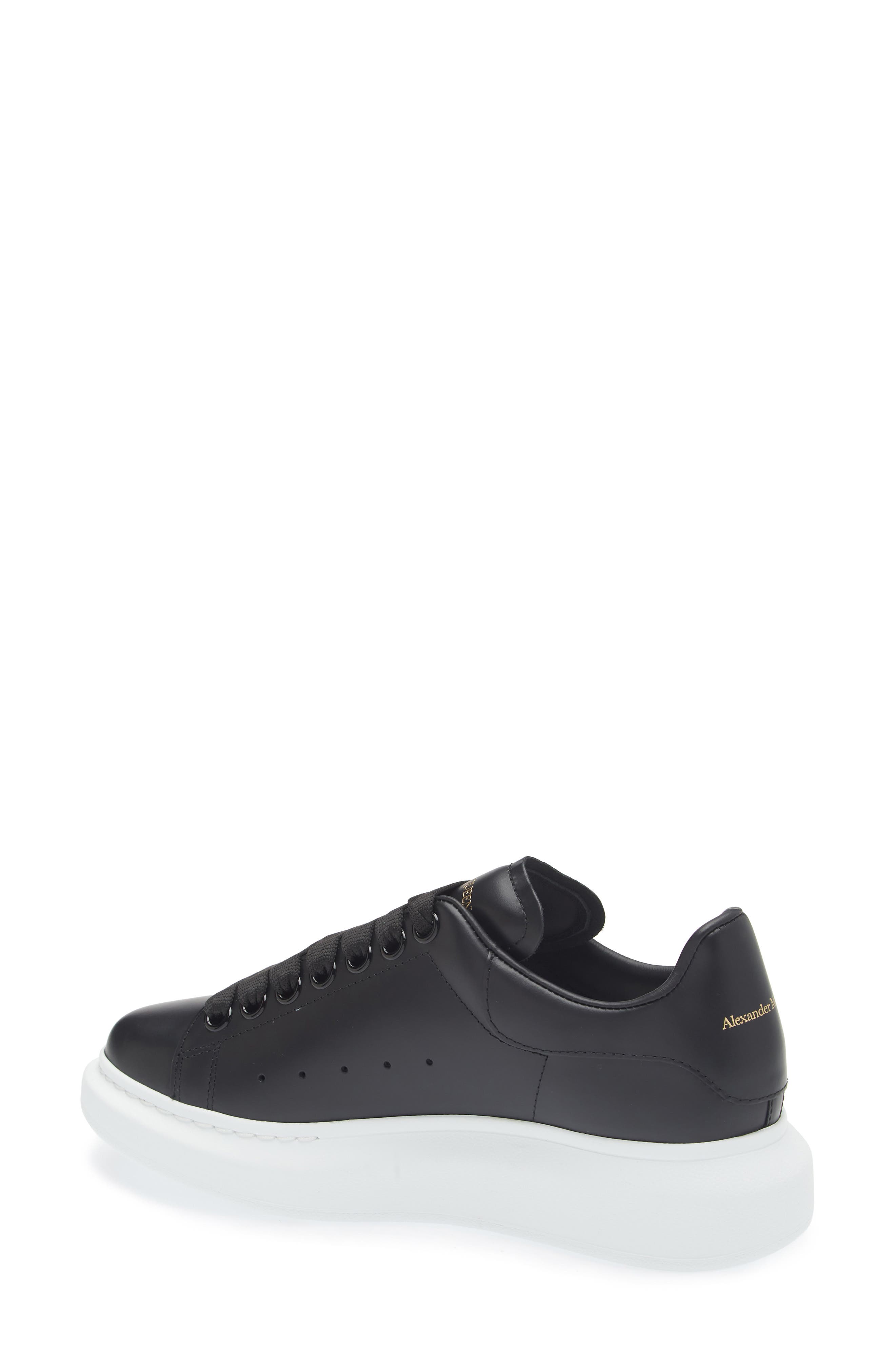 McQueen Oversize Sneaker, Alternate, color, Black