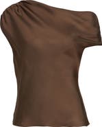 Toccin Veda Ruched One-Shoulder Top