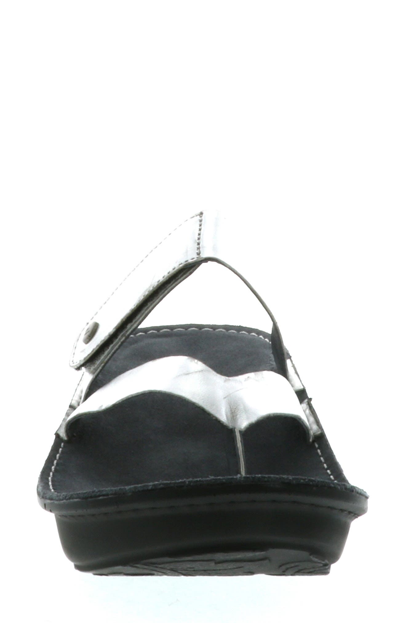 Wolky Tahiti Platform Sandal, Alternate, color, Silver Metallic