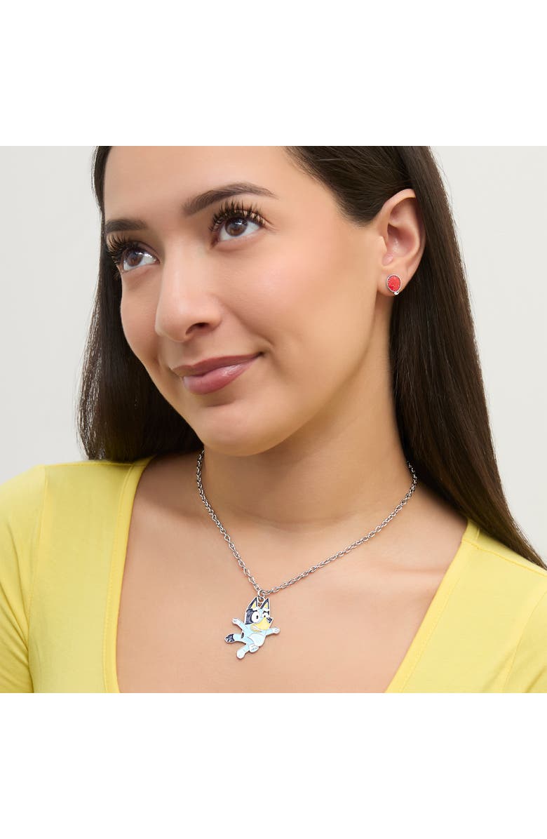 BLUEY Pendant Necklace and Balloon Stud Earrings Set, Alternate, color, Multicolor