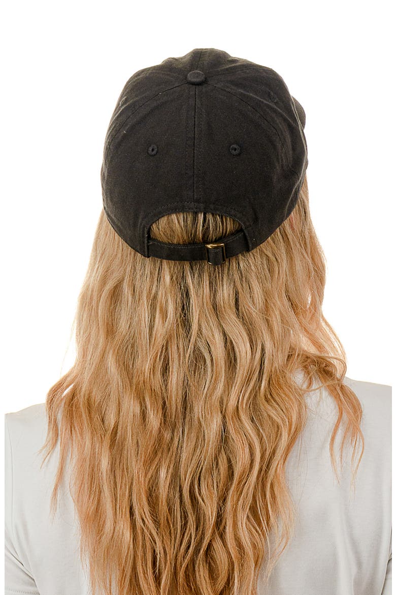 Martini Icon Baseball Cap, Alternate, color, BLACK