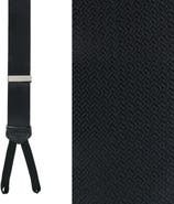 Trafalgar Big & Tall Monte Bello Interlocked Silk Formal Suspenders