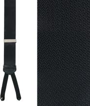Trafalgar Big & Tall Monte Bello Interlocked Silk Formal Suspenders