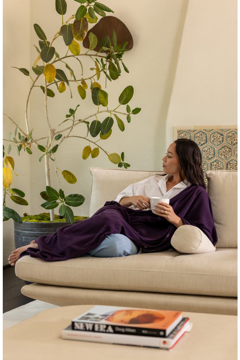 The Dreamsoft Travel Scarf, Alternate, color, BLACKBERRY
