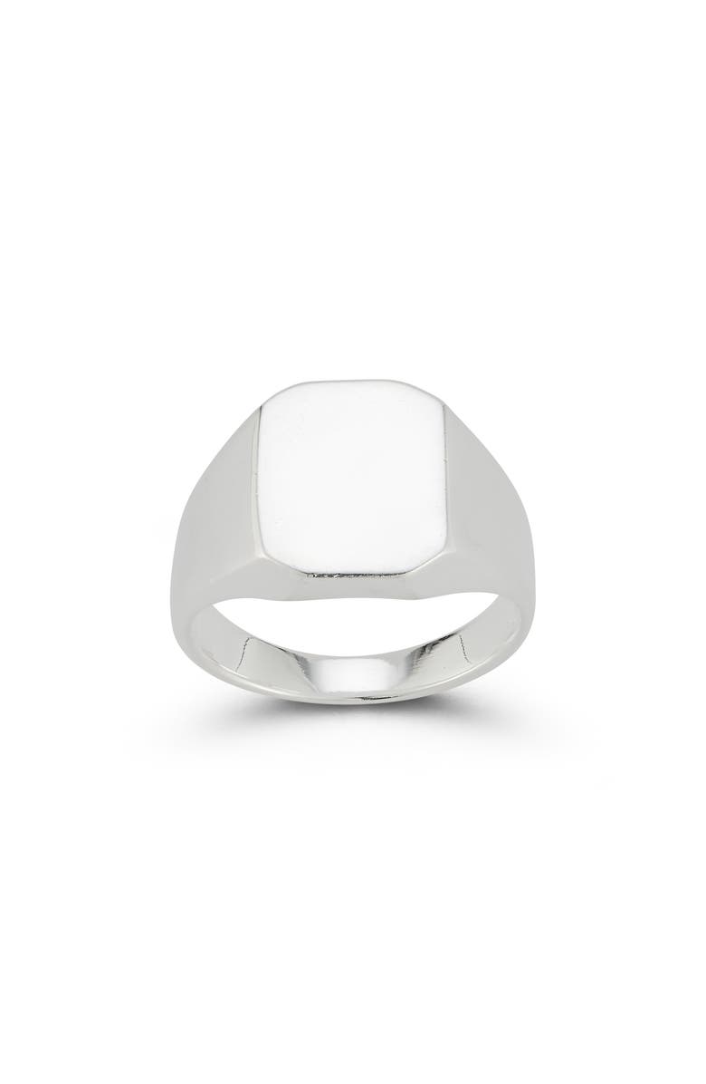 Yield of Men Men's Sterling Silver Square Signet Ring, Alternate, color, 