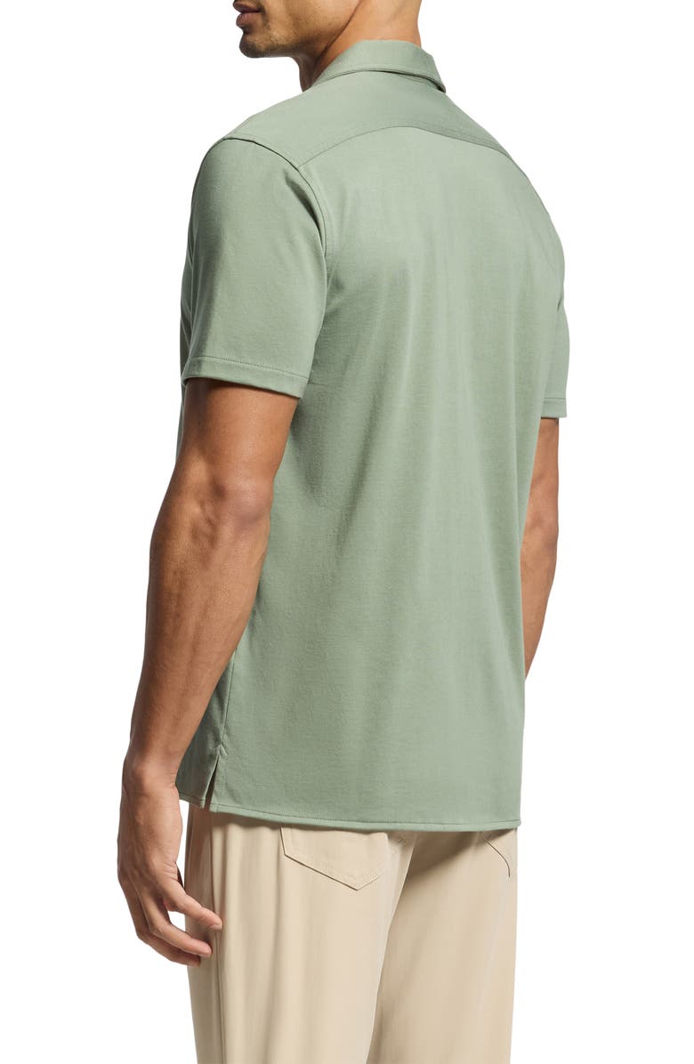Psycho Bunny Bryan Pima Cotton Blend Camp Shirt, Alternate, color, 