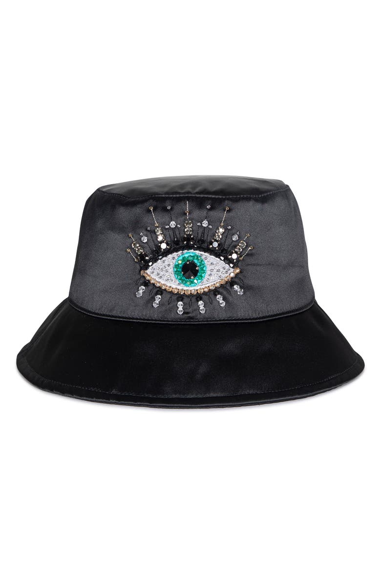 Kurt Geiger London Evil Eye Bucket Hat, Main, color,