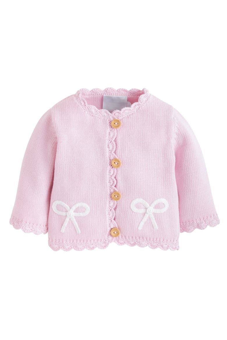 Crochet Cardigan, Main, color, Pink Bow