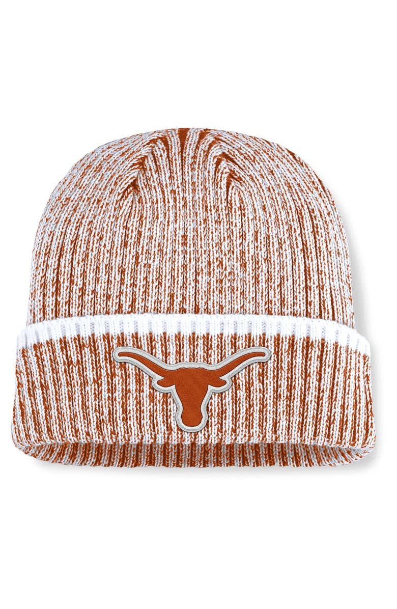 FANATICS Men's Fanatics  Texas Orange/White Texas Longhorns Haze Cuffed Knit Hat, Main, color, Burnt Orange