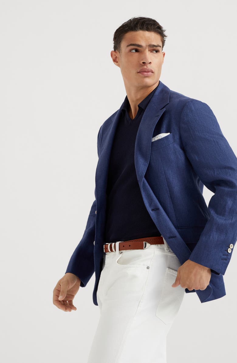 Brunello Cucinelli Deconstructed Cavallo blazer, Alternate, color, 