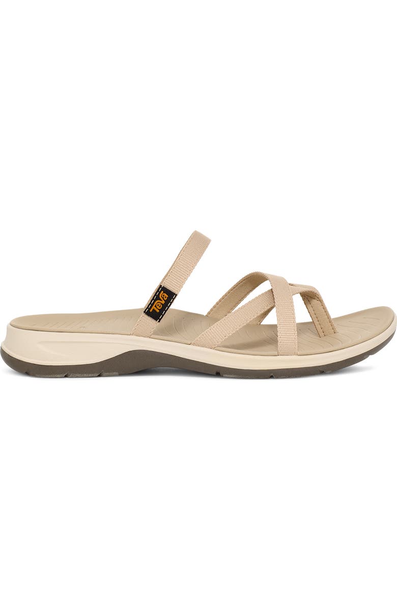 Teva TirraTraveler Flip Slide Sandal, Alternate, color, White Pepper