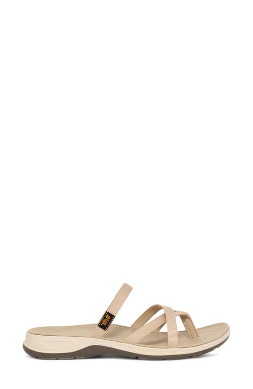 Teva Tirratraveler Flip Slide Sandal In White Pepper