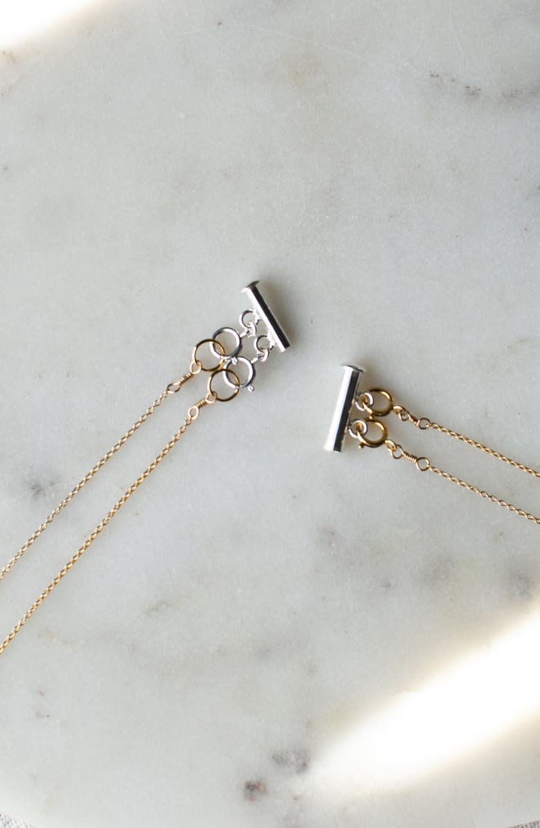 Set & Stones Layered Necklace Detangler, Alternate, color, Silver