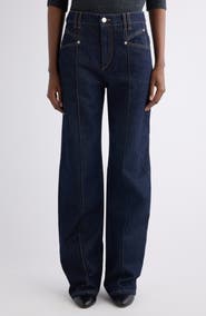 Isabel Marant Drolane High Waist Straight Leg Jeans