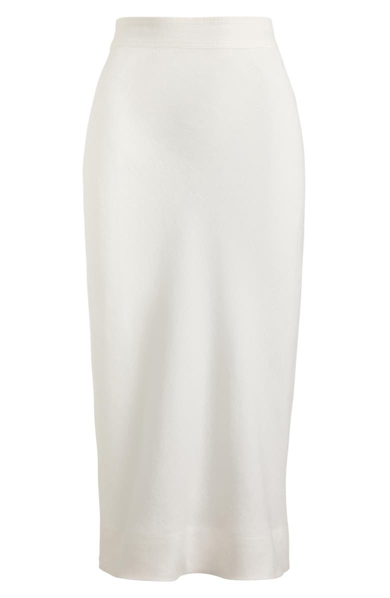Lauren Ralph Lauren Linen Midi Pencil Skirt, Alternate, color, White