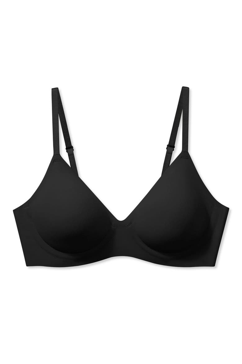 Comfort Underwire Bralette, Alternate, color, BLACK