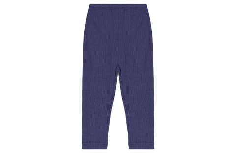 Leggings Navy Ribbed Knit