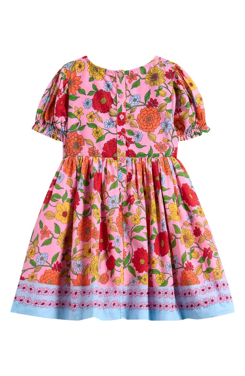 Mini Boden Kids' Madeline Floral Cotton Dress, Alternate, color, Pink Floral