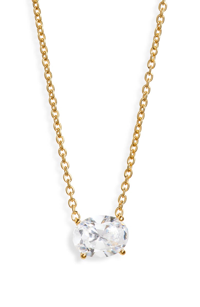 Nadri Modern Love Cubic Zirconia Pendant Necklace, Alternate, color,