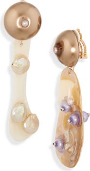 Isshi Nebular Clip-On Drop Earrings