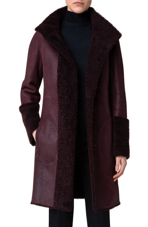 Genuine shearling coat hotsell