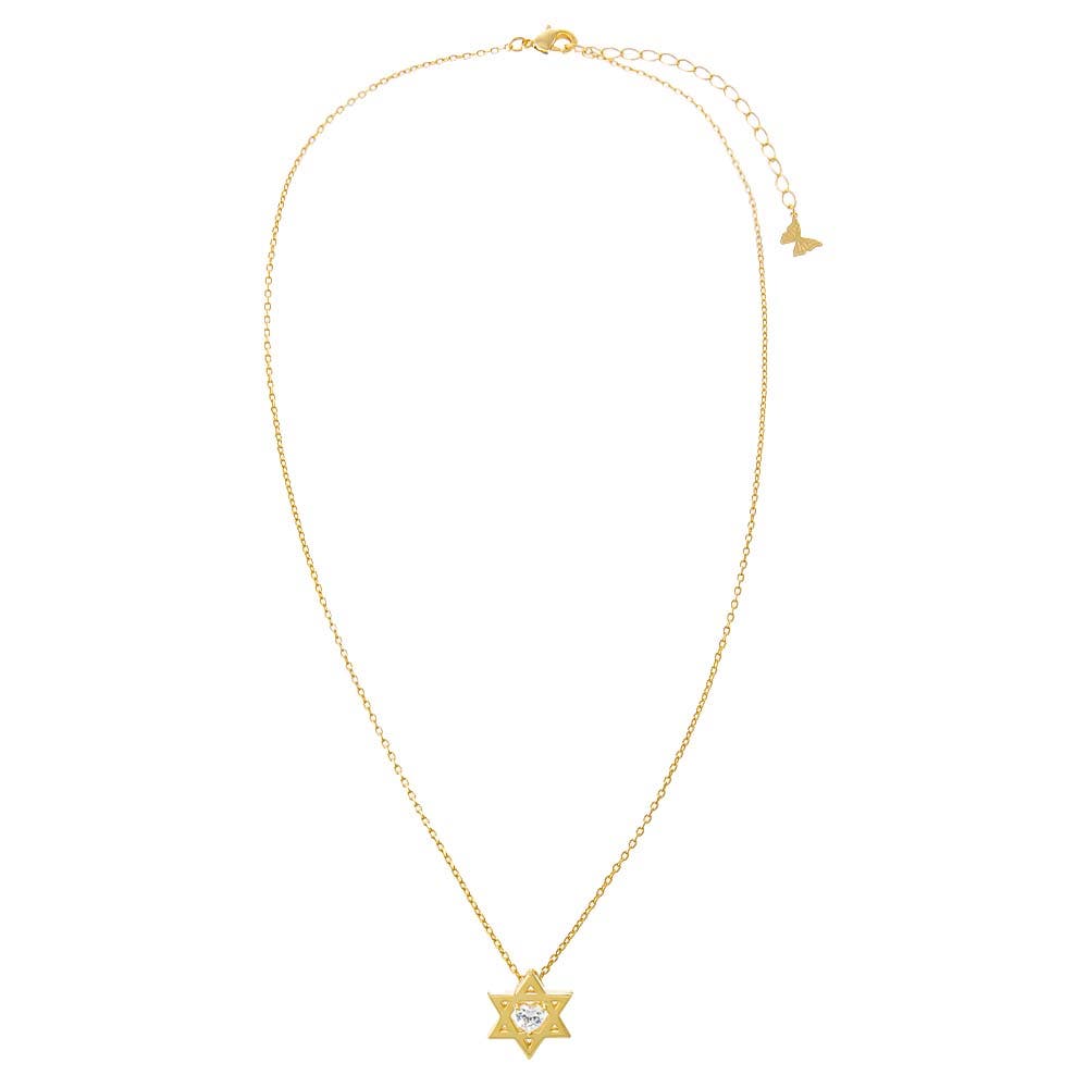BY ADINA EDEN Heart CZ Star Of David Pendant Necklace (Women) | Nordstrom