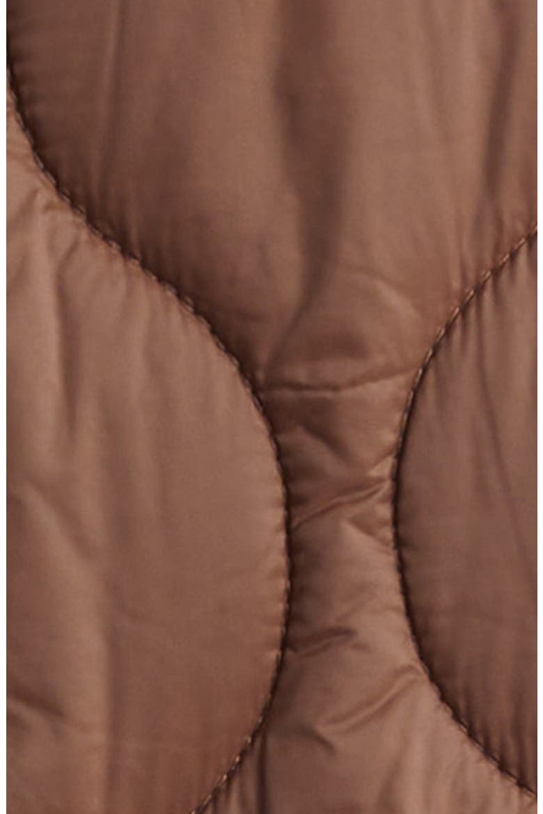 Patra Quilted Mixed Media Wool Blend Jacket, Alternate, color, MOCHA HEATHERED SAND