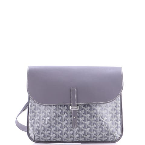 Coursier Messenger Bag Coated Canvas and Leather