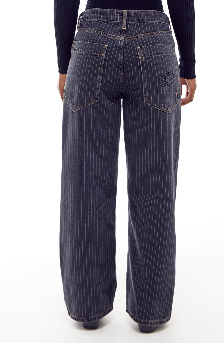 BDG Urban Outfitters Jaya Pinstripe Low Rise Wide Leg Jeans, Alternate, color, 